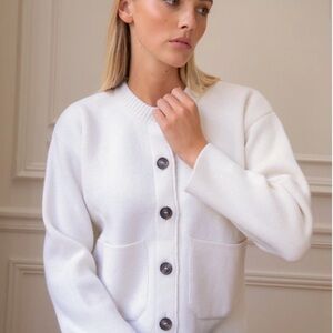 Rosae Paris Cardigan in Merino Wool & Cashmere